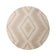 Round Jute Outdoor Rug - Atlas Diamond Brown/Cream