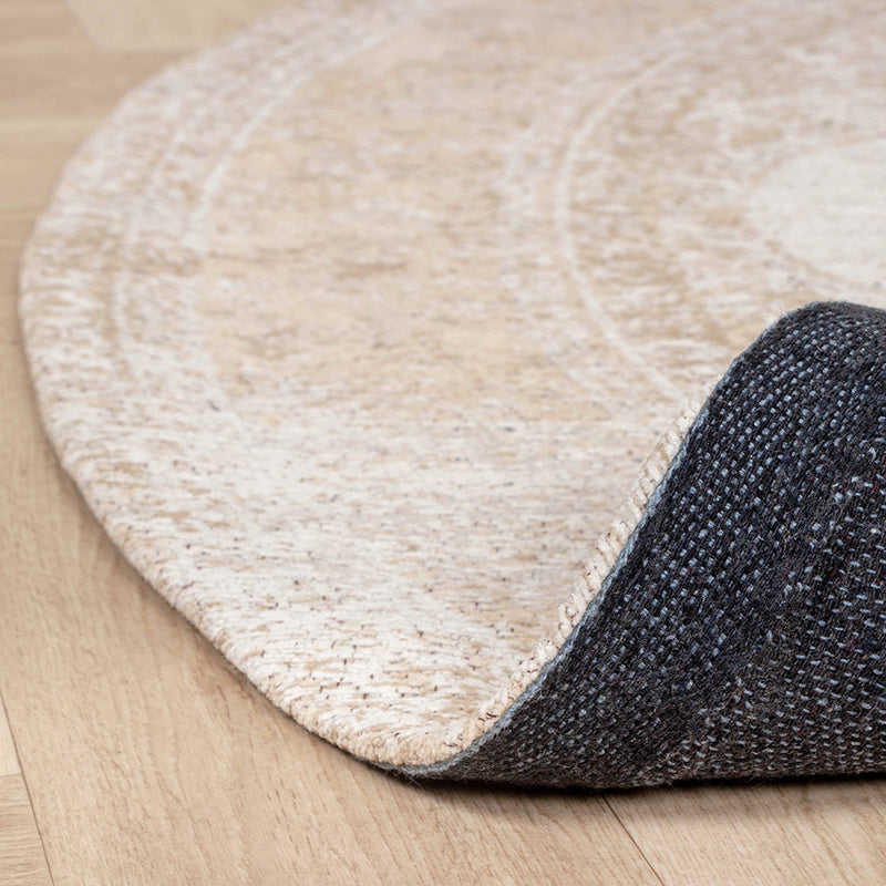 Round Vintage Rug - Admire Beige