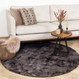 Round Viscose Rug - Pearl DonkerBrown