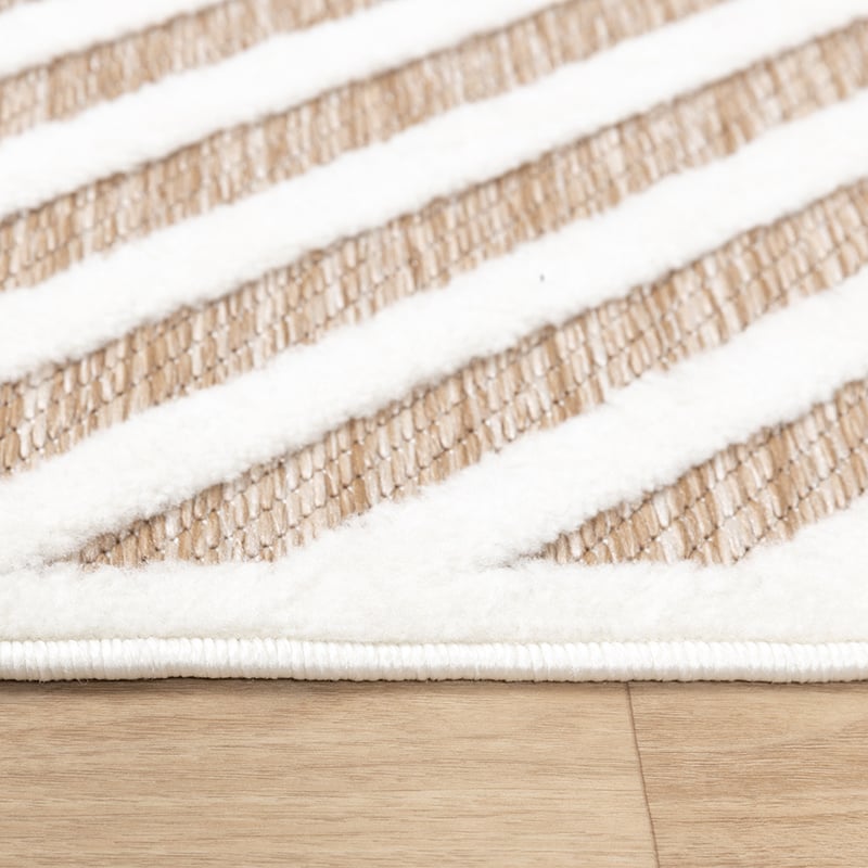 Modern Rug - Nori Lines White/Taupe