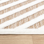 Modern Rug - Nori Lines White/Taupe