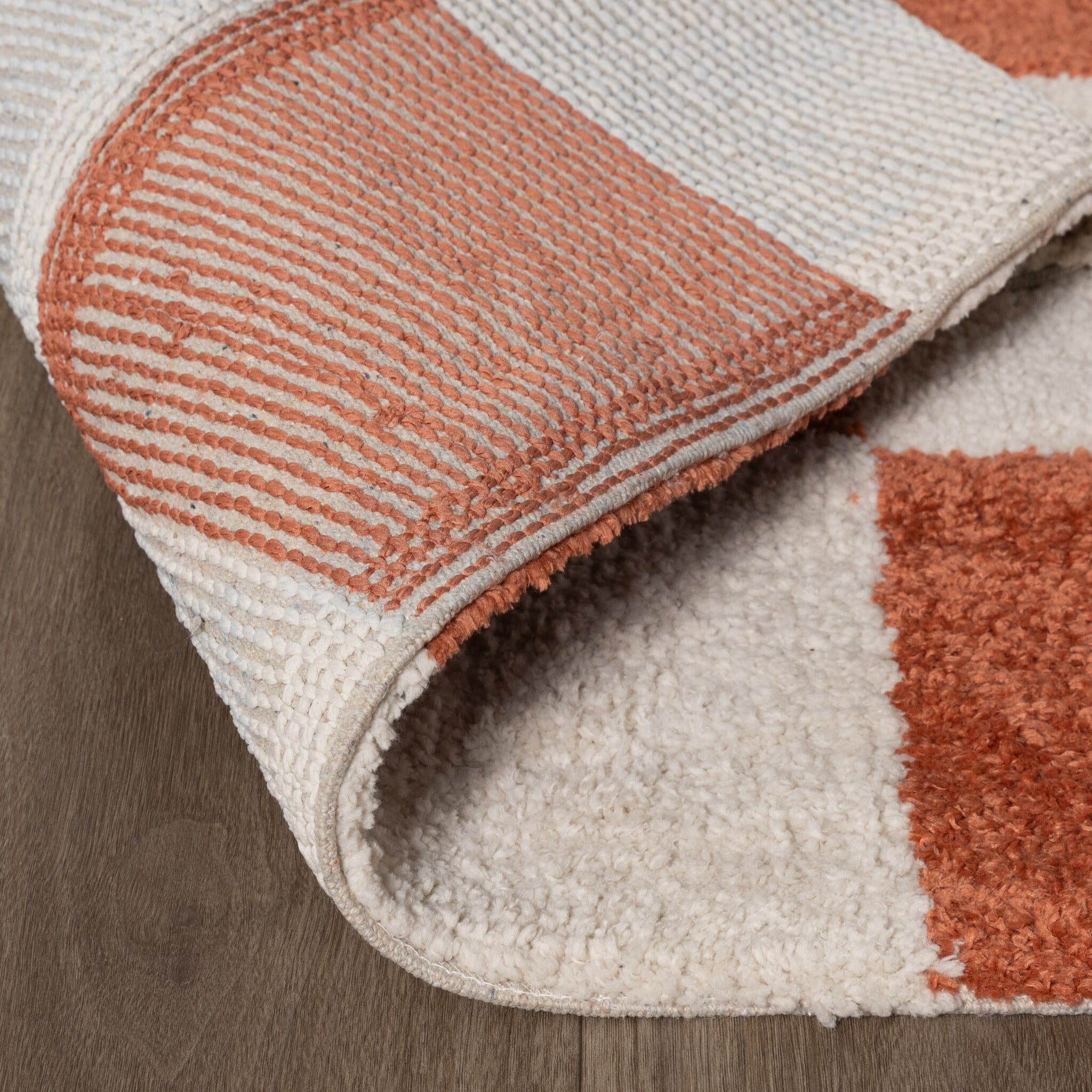 Checkerboard Rug - Blox Terracotta