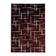 Modern Floor Rug - Streaky Scratch Red/White