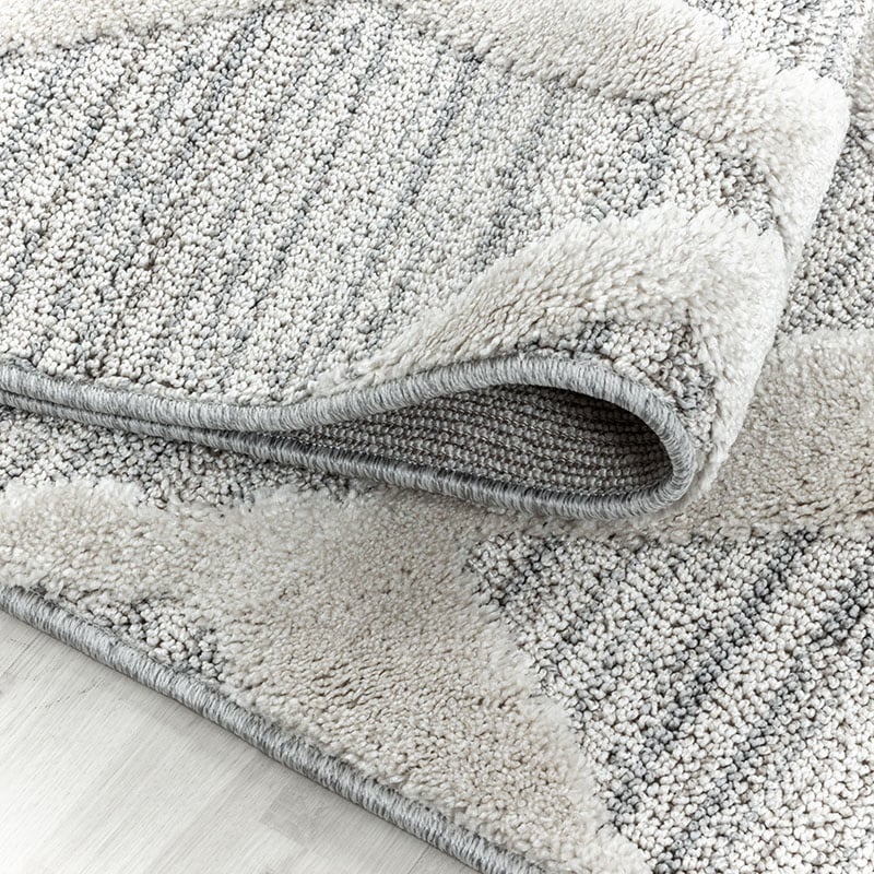 Scandinavian Floor Rug - Pitea Diamond Grey