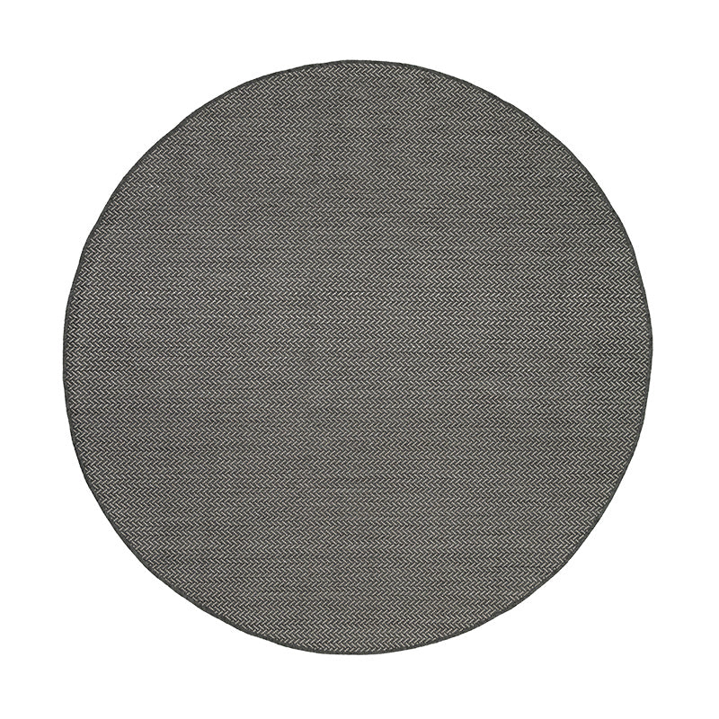 Round Outdoor Rug - Malta Arrow Black