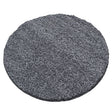 Round high-pile floor rug - Sade Grey