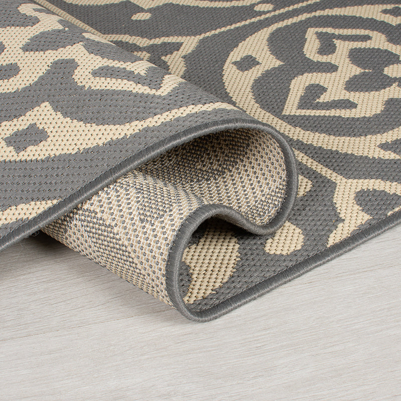 Retro outdoor rug - Floreno Ostia Grey