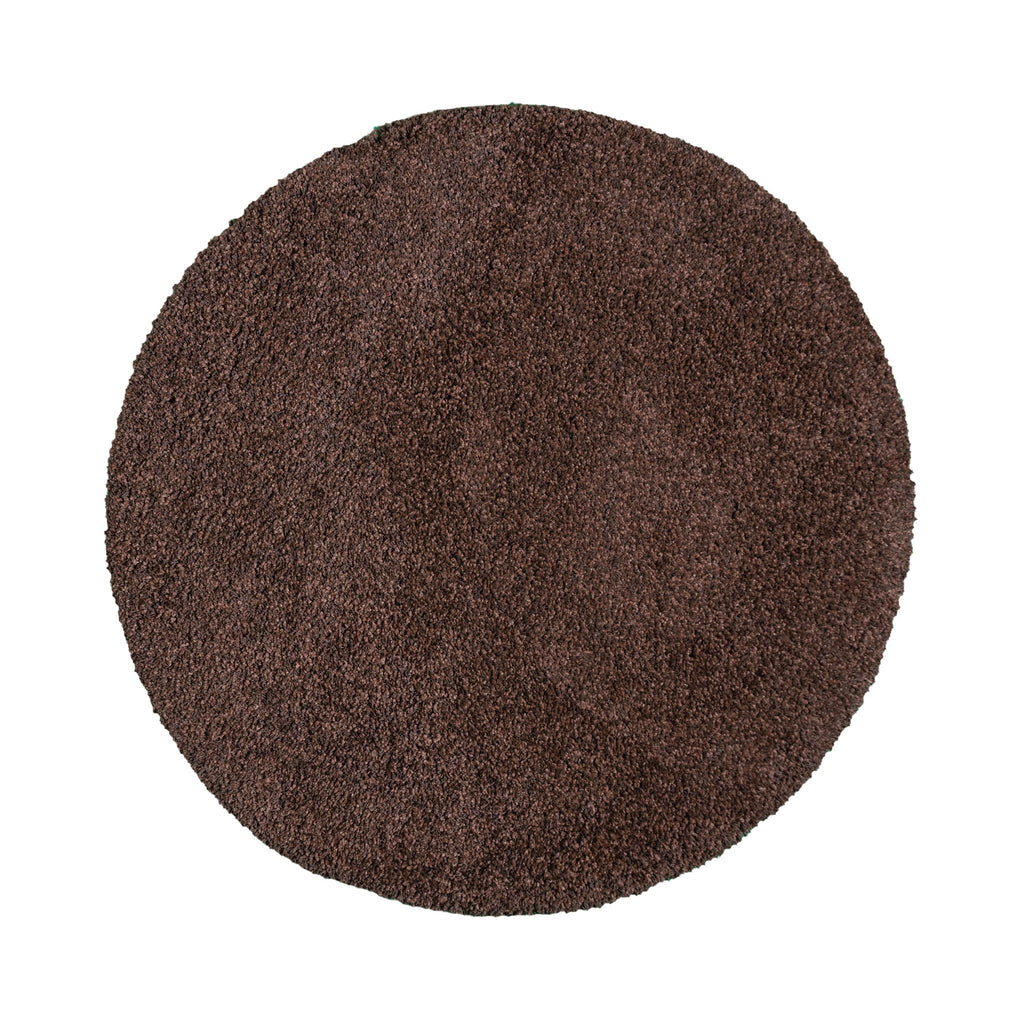 Round shaggy rug - Yves Brown