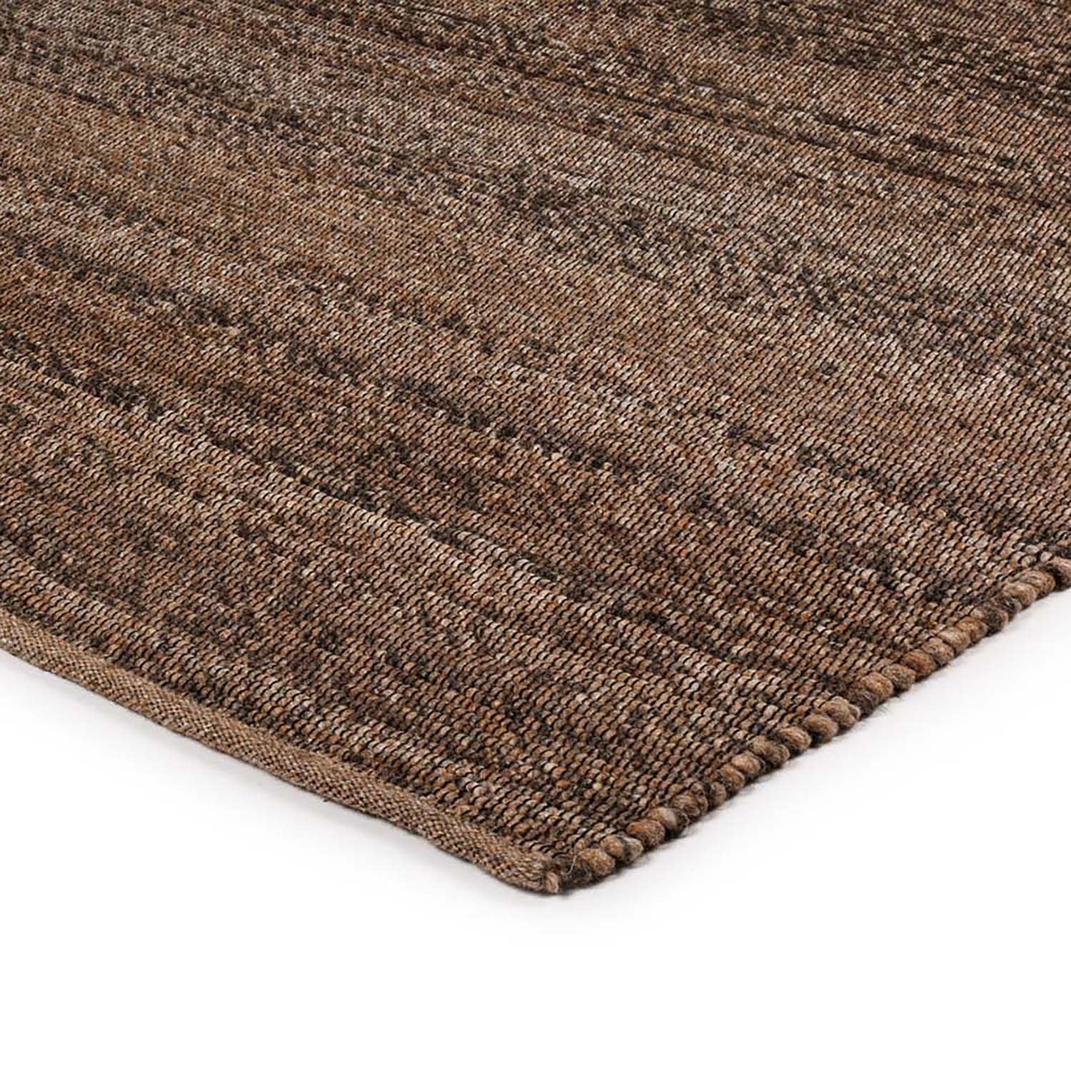 Wool floor rug - Bressano Brown 623