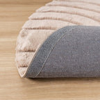 Round High Pile Rug - Carvy Arches Taupe