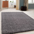 High Pile Rug - Solid Dark Grey