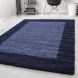 High-pile floor rug - Edge Blue