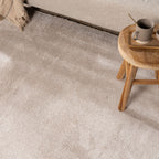 Round washable rug - Clean Cream