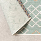 Modern Outdoor Rug - Playa Geo Green