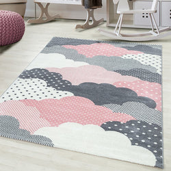 Children's floor rug - Bambi Clouds Pink