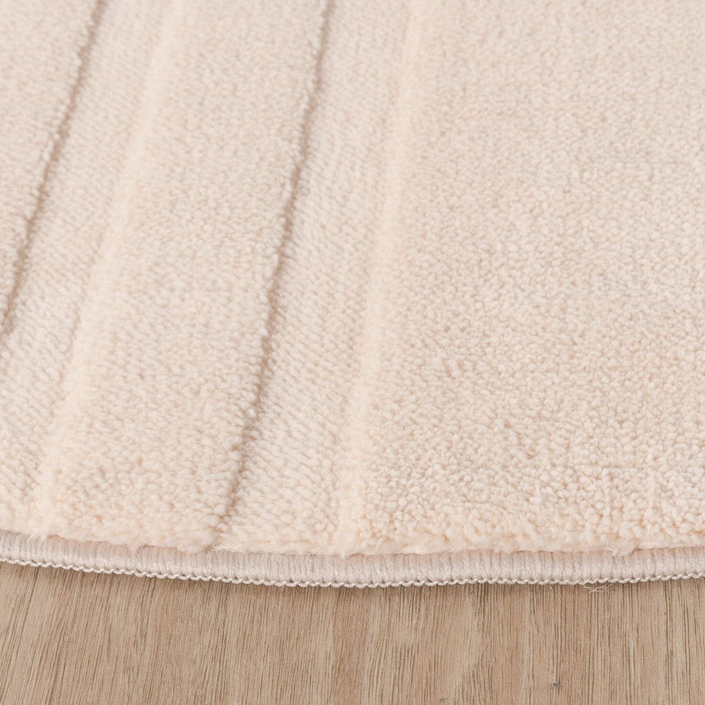 Round Scandinavian Rug - Charm Curves Beige