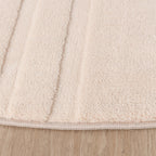 Round Scandinavian Rug - Charm Curves Beige