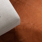Soft Low-Pile Rug – Cozy Terracotta