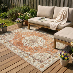 Vintage Outdoor Rug - Santo Medallion Terra