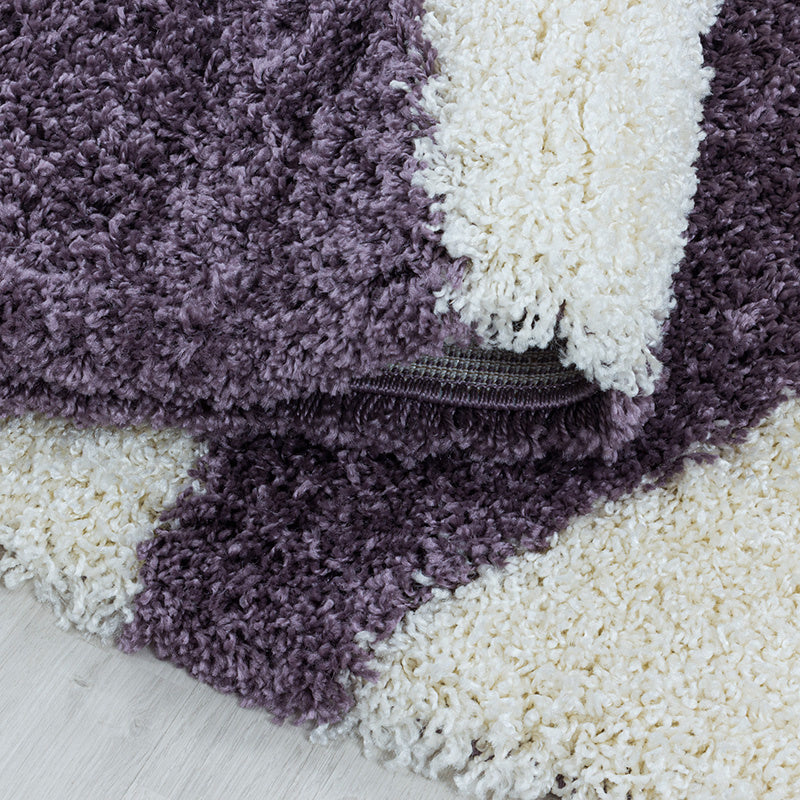 High-Pile Floor Rug - Tuggy Purple