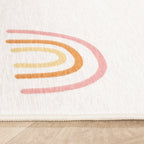 Washable Kids Rug - Evi Rainbow Multicolour