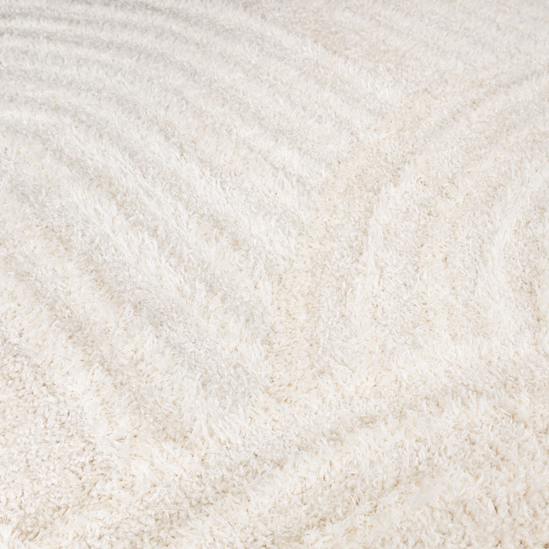 Round Scandinavian Rug - Lova Arches Cream