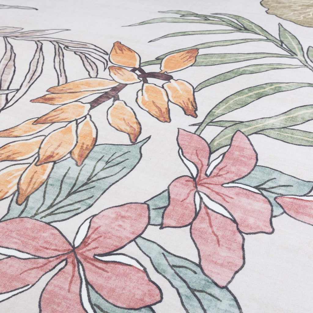 Outdoor rug flowers - Poppy Cream