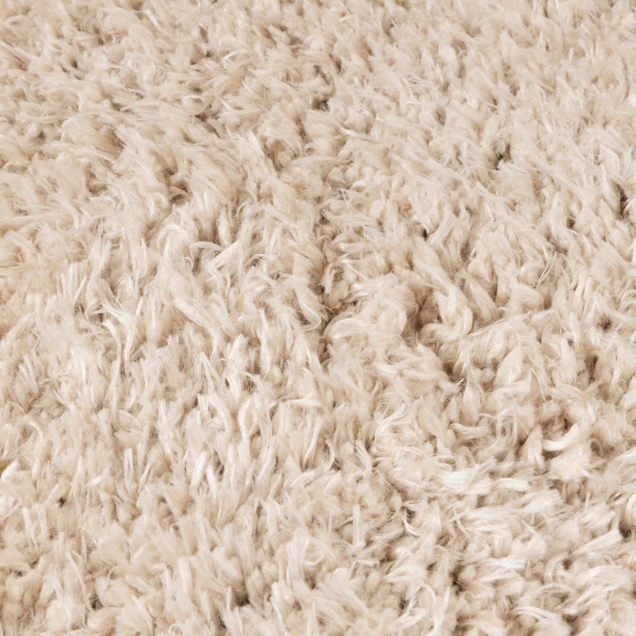 Round Shaggy Rug - Blaze Beige