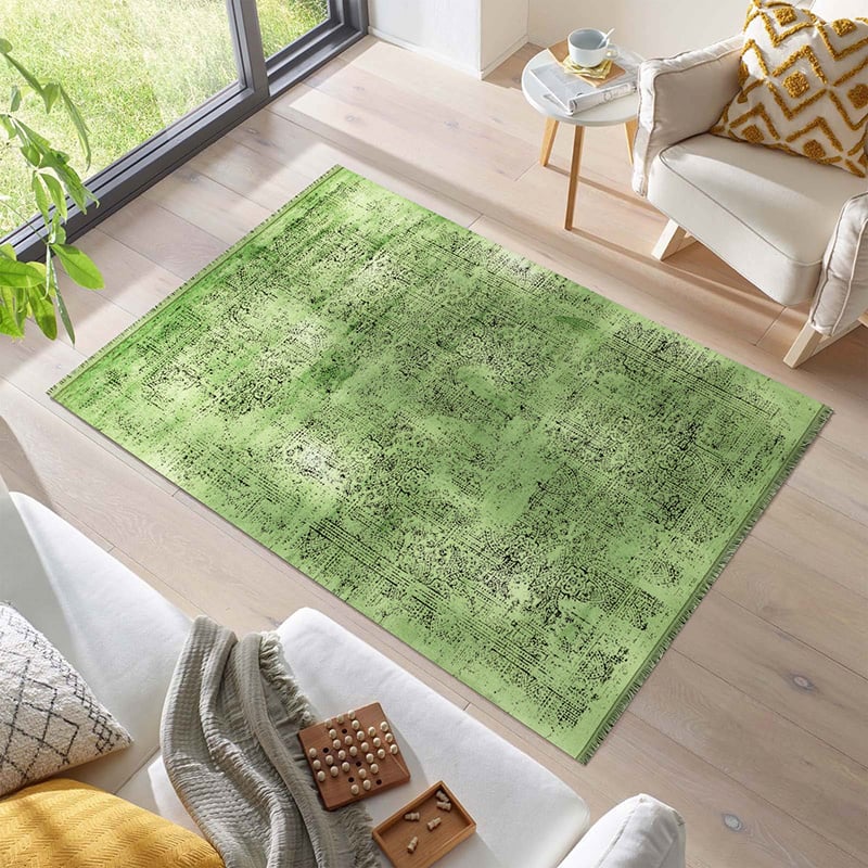 Abstract floor rug - Elitha Green