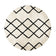 Round High Pile Rug - Grand Diamond Cream/Black