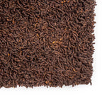 Wool Floor Rug Custom-made - Berbero Lungo Brown 522