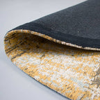 Round Patchwork Rug - Dreams Ochre Yellow
