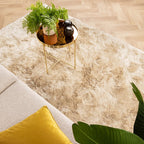 High Pile Rug - Glorious Champagne/Cream