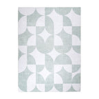 Abstract Outdoor Rug - Groovy Tiles Green