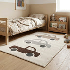 Kids Room Rug - Bowie Car Cream