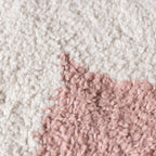 Round Washable Rug – Myrre Pink/White