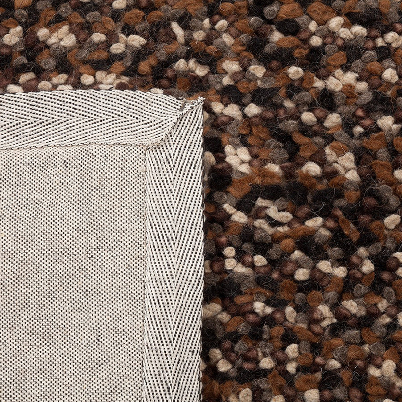 Wool rug - Halette Black/Grey