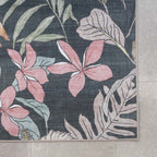 Outdoor rug flowers - Poppy Green