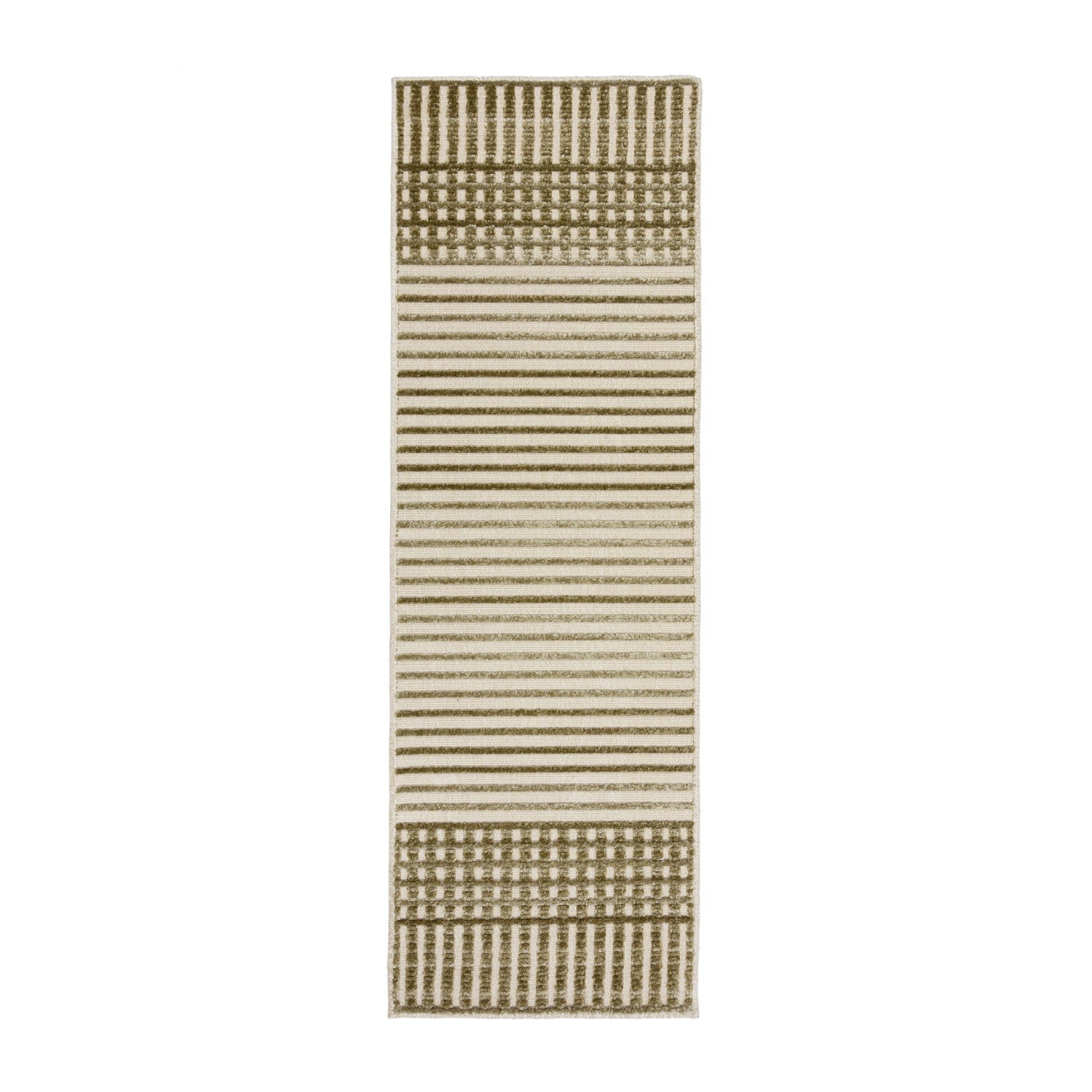 Washable Runner - Elto Stripe Green