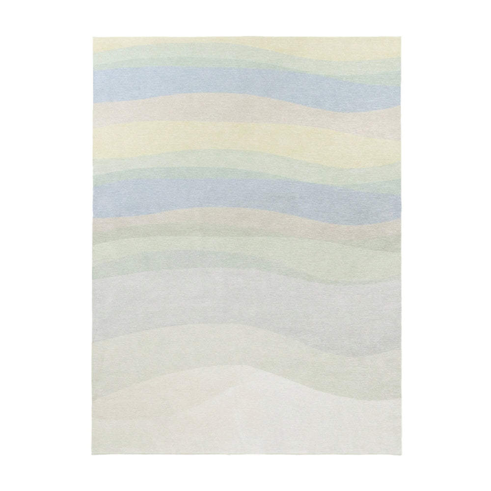 Geometric Rug – Swing Waves Blue/Green