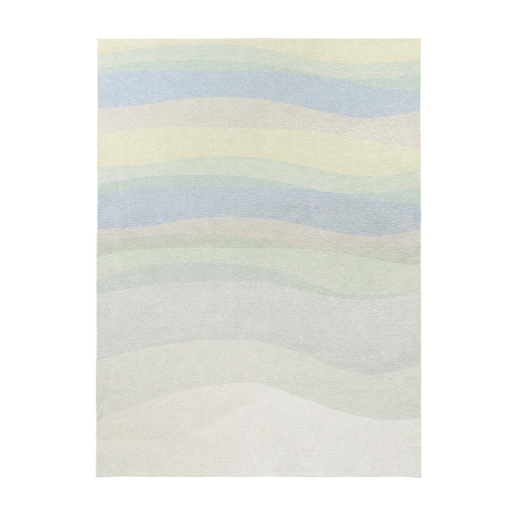 Geometric Rug – Swing Waves Blue/Green