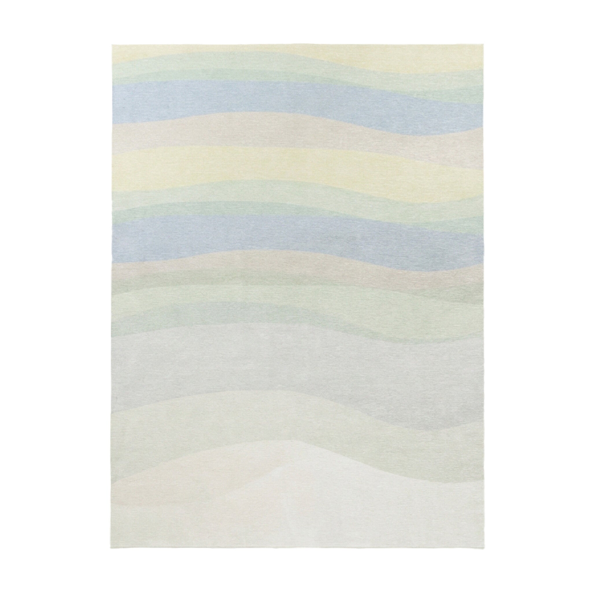 Geometric Rug – Swing Waves Blue/Green