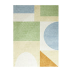 Geometric Rug – Swing Shapes Blue/Green