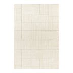 Scandinavian floor rug - Glow Cream/Grey Castres