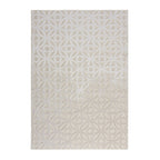 Graphic Floor Rug - Patno Clarissa Cream/White