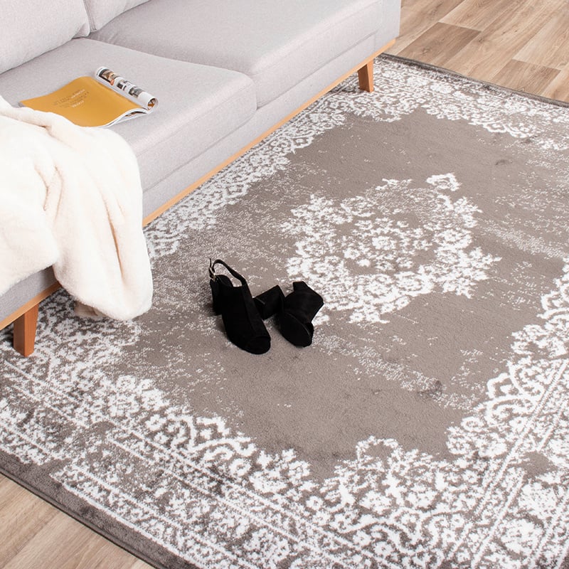 Vintage Rug - Adore Medallion Taupe/Grey