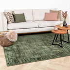 Viscose Rug - Pearl Dark Green