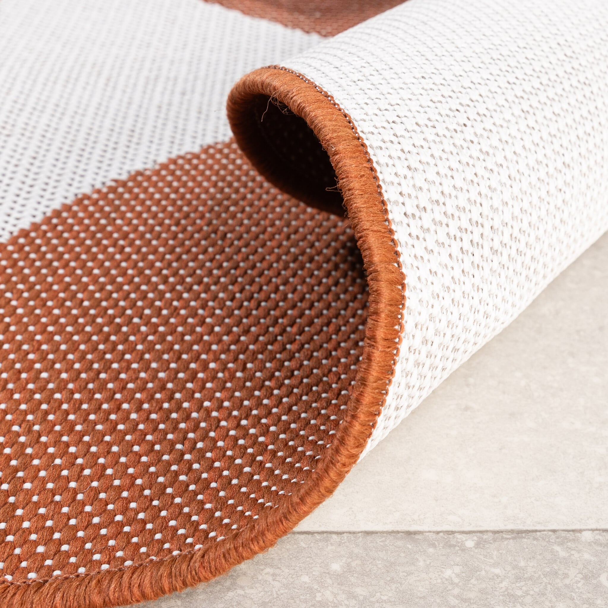 Outdoor Rug - Summer Shapes Terracotta