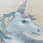 Kids floor rug Unicorn - Fleurtje Yellow