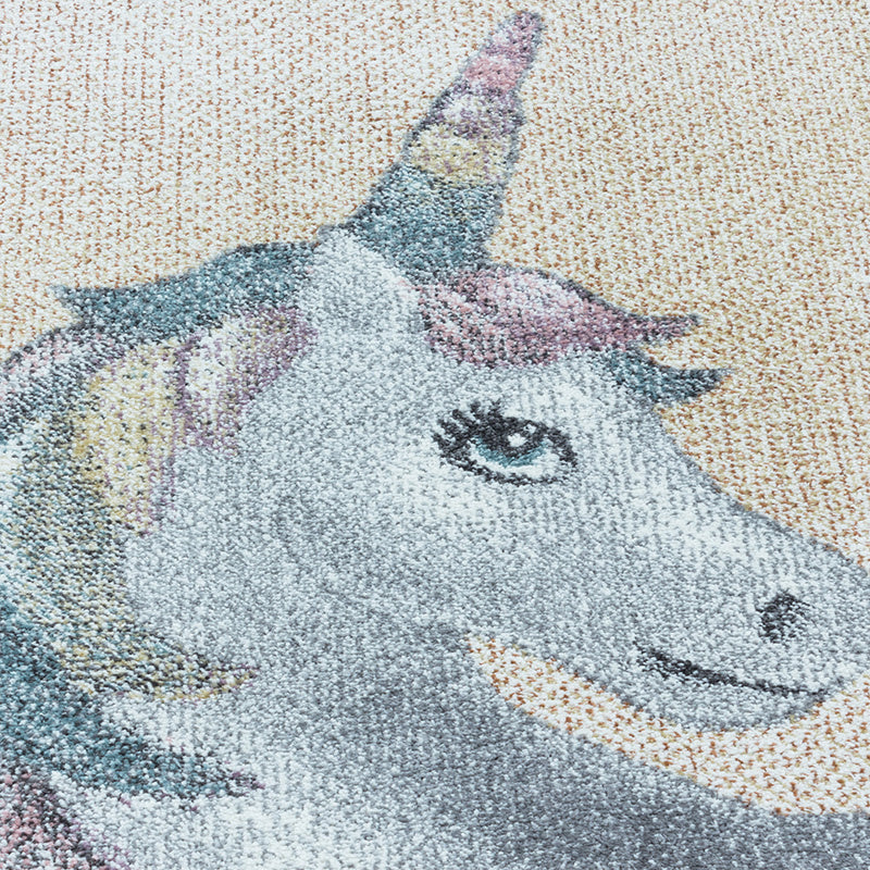 Kids floor rug Unicorn - Fleurtje Yellow